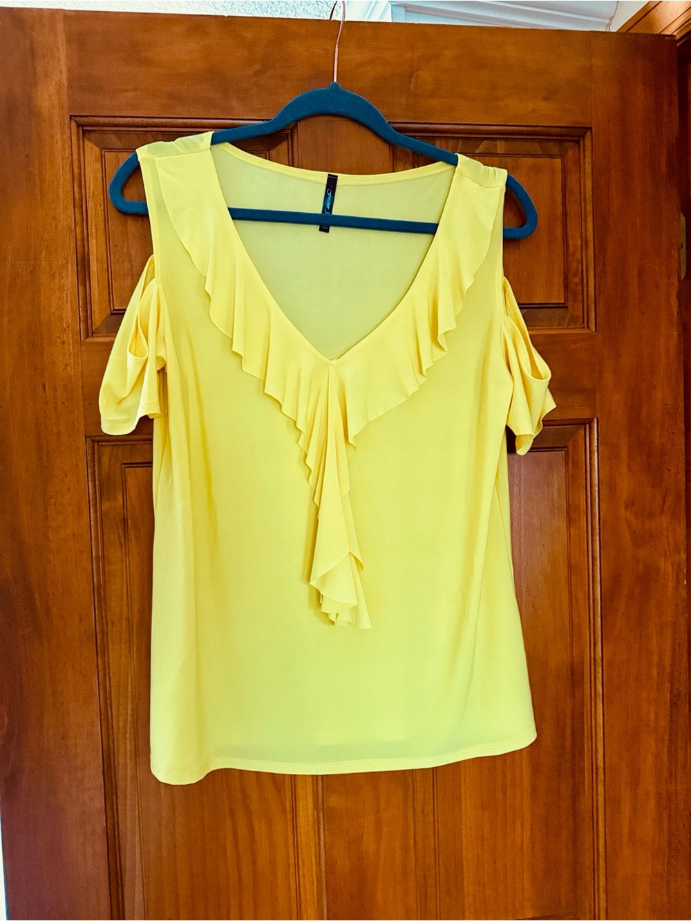 Forever Jade II Cold Shoulder Top